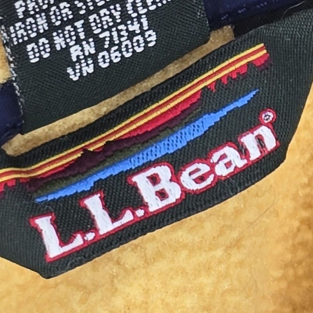 Vintage Men's L.L. Bean Regular Trail Model Fleece Snap Pullover XL 90s Yellow - Picture 8 of 8